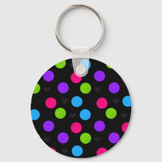 Polka Dot Keychain (Front)