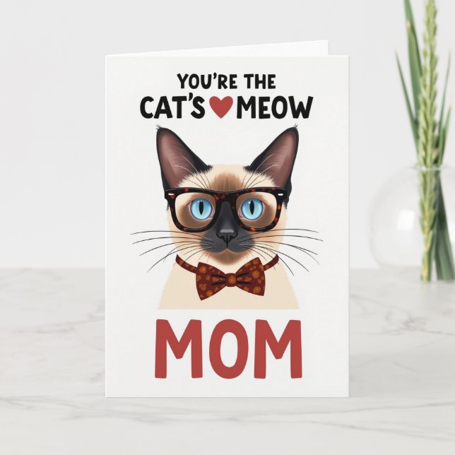 Polka Dot Kitty Love Card (Front)