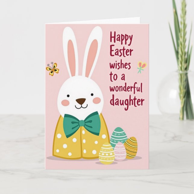 Polka Dot Lagomorph Card (Front)