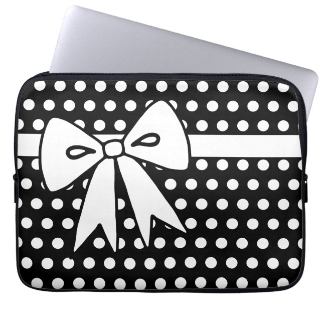 Polka Dot Laptop Computer Case Cover Gift (Front)