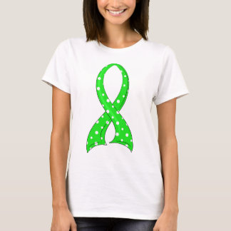Polka Dot Lime Green Ribbon Non-Hodgkin's Lymphoma T-Shirt