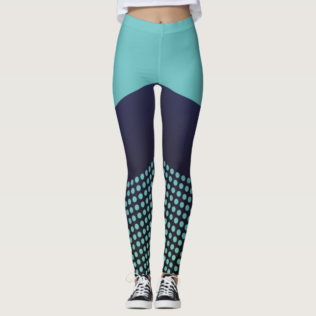 Polka Dot Line universal GYM running leggins Leggings (Front)