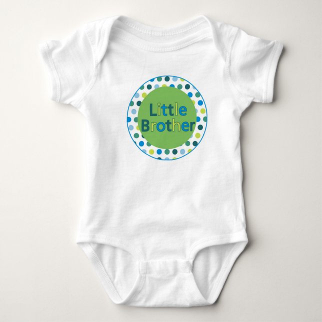 Polka Dot Little Brother Shirt or Bodysuit (Front)