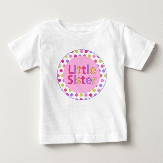 Polka Dot Little Sister Shirt or Bodysuit (Front)