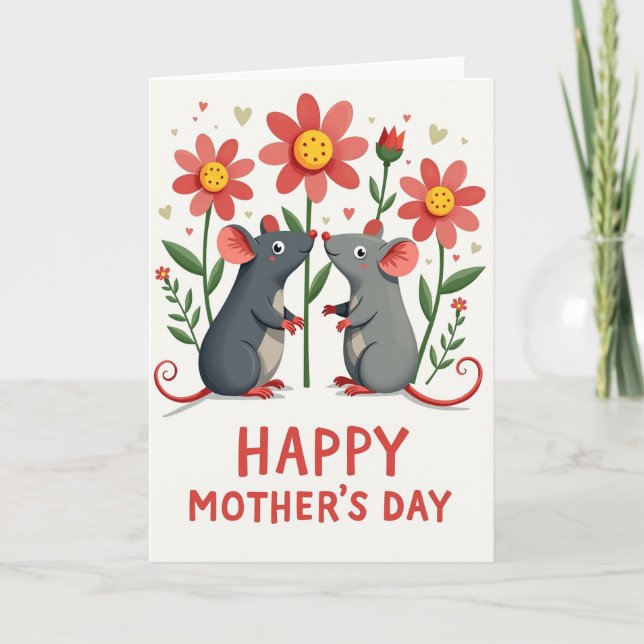 Polka Dot Love Mothers Day Card (Front)