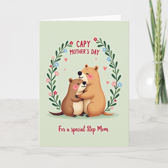 Polka Dot Loving Embrace Card (Front)