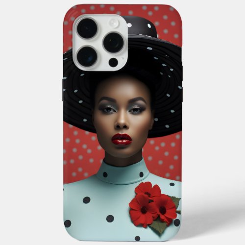 Polka Dot Madness 1950s Fashion  iPhone 15 Pro Max Case