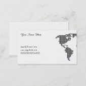 Polka Dot Map, Your Name Here, Business Card (Front/Back)