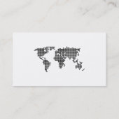 Polka Dot Map, Your Name Here, Business Card (Back)