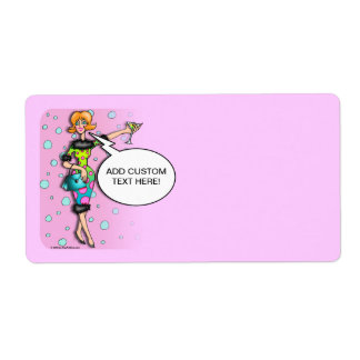 POLKA DOT MARTINI DIVA LABELS