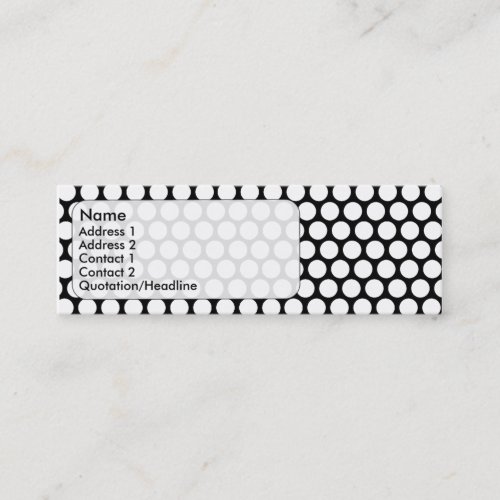 polka-dot business card template