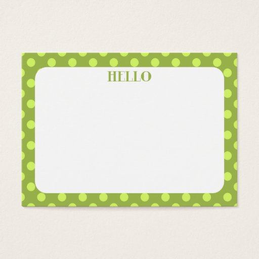 Customizable Polka Dot Mini Flat Card // Gift Tag Business Cards