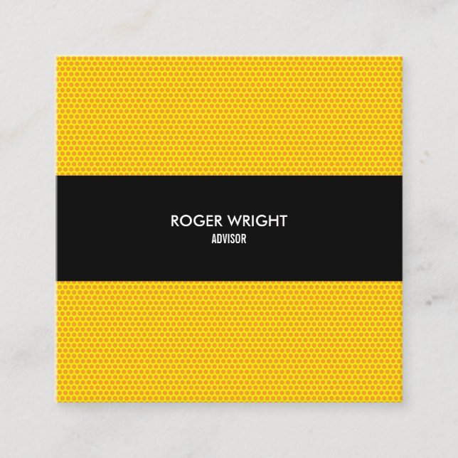 Polka dot Modern Professional Square Business Card (Front)