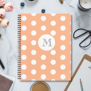 Polka Dot Monogram Notebook