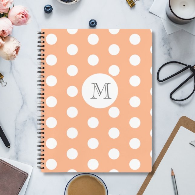  Polka Dot Monogram  Notebook (Creator Uploaded)