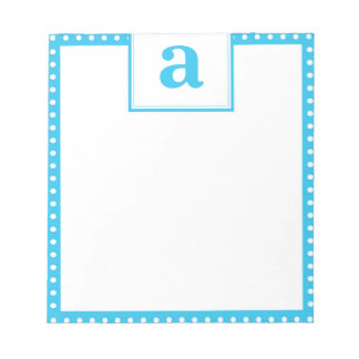 Polka Dot Monogram Notepad