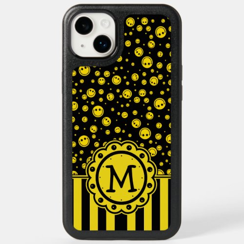 Polka Dot Monogram OtterBox iPhone 14 Plus Case