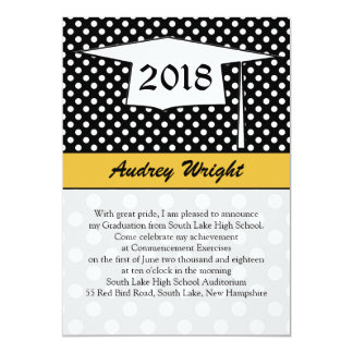 Polka-Dot Graduation Invitations 4