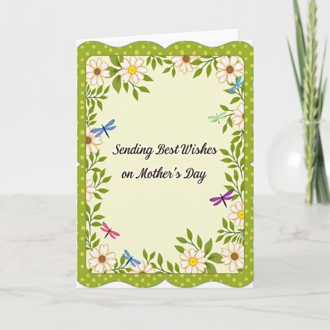Polka Dot Mother Greeting Card (Front)