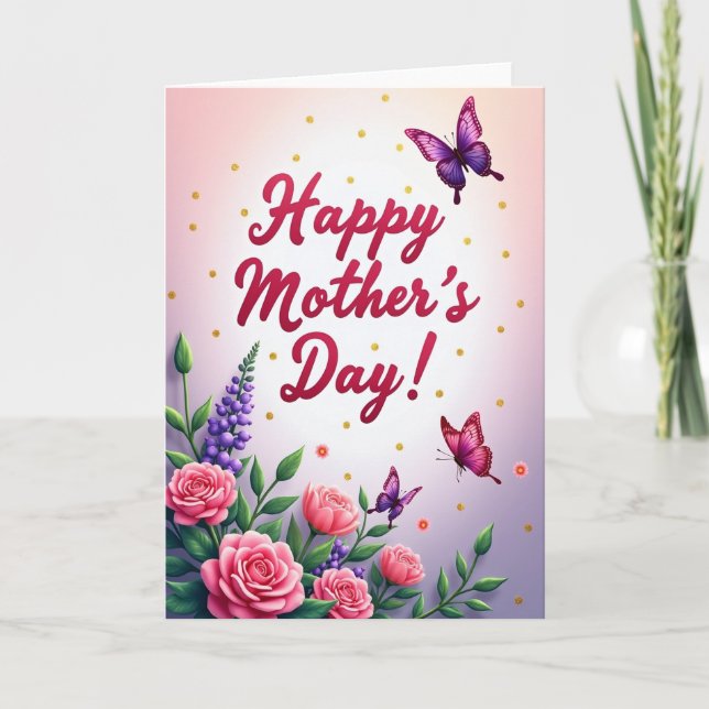 Polka Dot Mother Love Card (Front)
