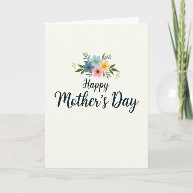 Polka Dot Mothers Day Card (Front)