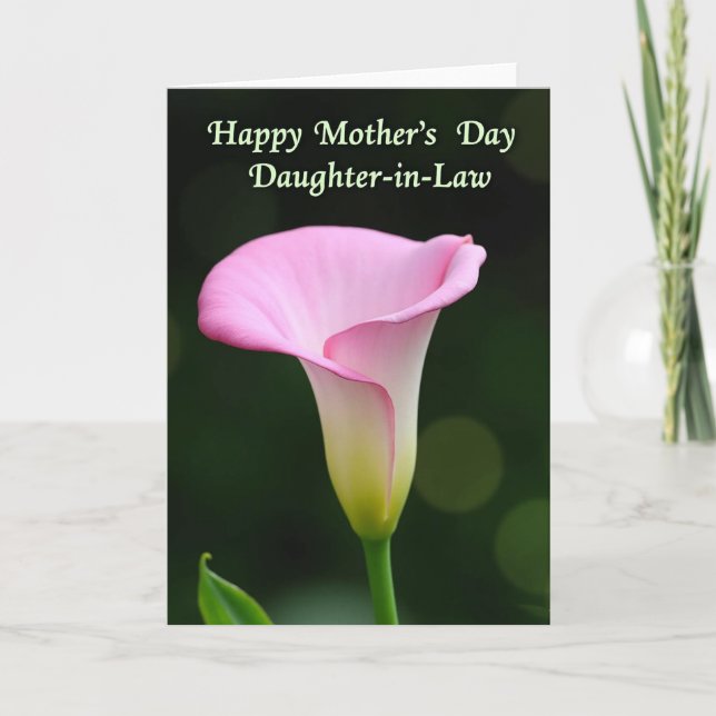 Polka Dot Mothers Day Daughterinlaw Card (Front)