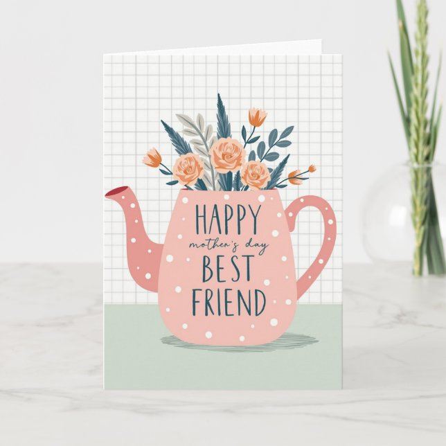 Polka Dot Mothers Day Friend Card (Front)