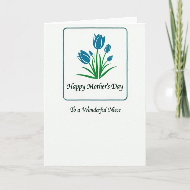 Polka Dot Mothers Day Niece Card (Front)