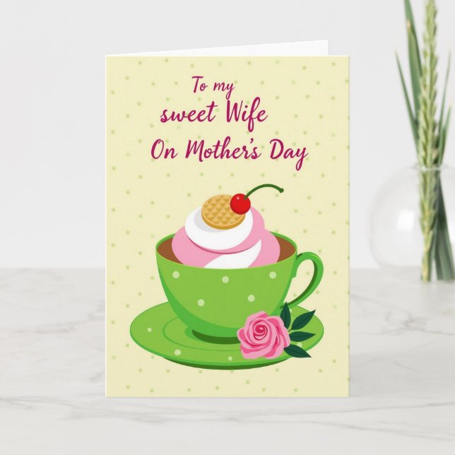 Polka Dot Mothers Day Treat Card (Front)