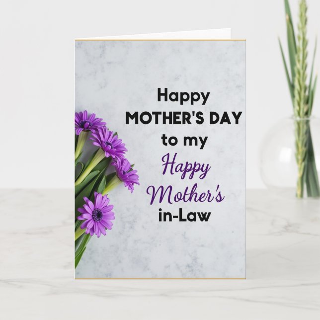 Polka Dot Mothers In Law Card (Front)