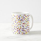 Polka Dot Mug - Confetti Mug - Dot Coffee Mug (Front Right)