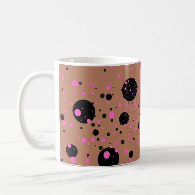 Polka Dot Mug – Stylish Coffee Cup (Left)