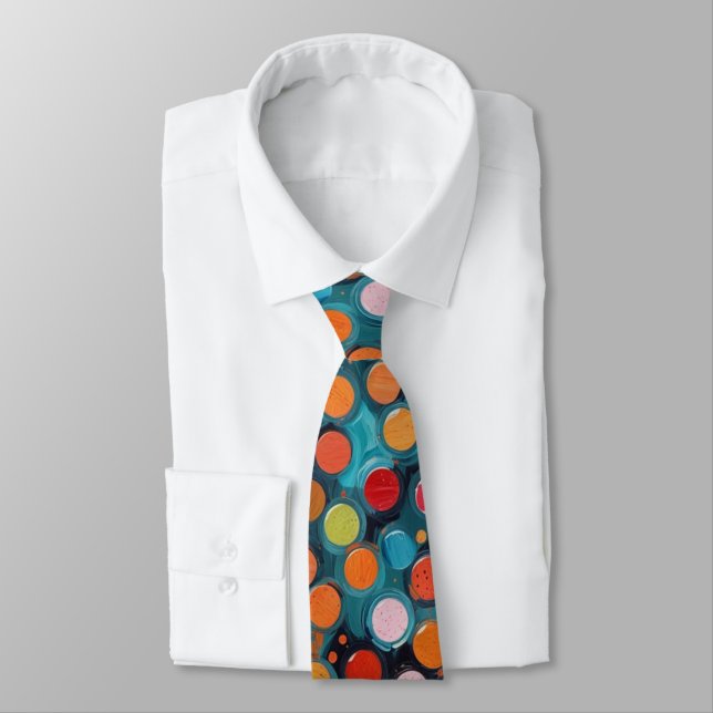 Polka Dot Neck Tie (Tied)