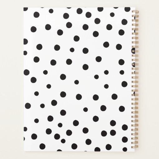 Polka Dot Neon Teacher Planner | Zazzle
