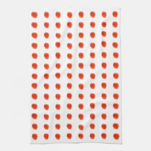 Polka_ Dot Orange Towel