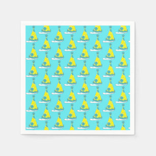 Polka Dot Party Hat Happy Birthday Celebration Napkins