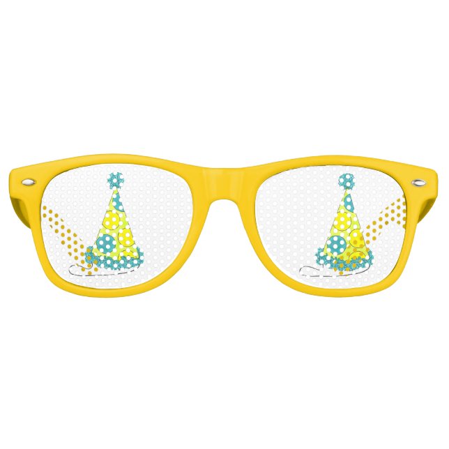 Polka Dot Party Hat New Year Birthday Favor Shades (Front)