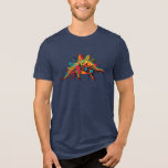 Polka Dot Party Pal: Stegosaurus Unisex T-Shirt Tri-Blend Shirt