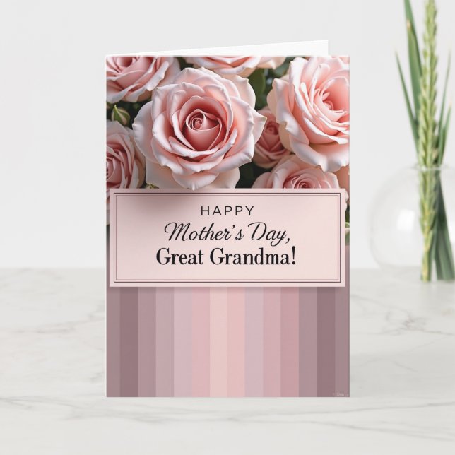 Polka Dot Pastel Blossom Card (Front)