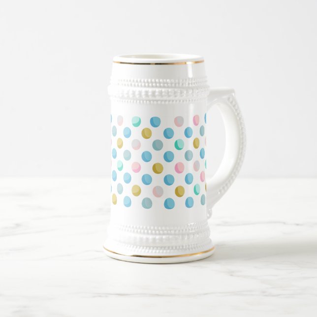 Polka dot pastel mug 650 ml (Front Right)