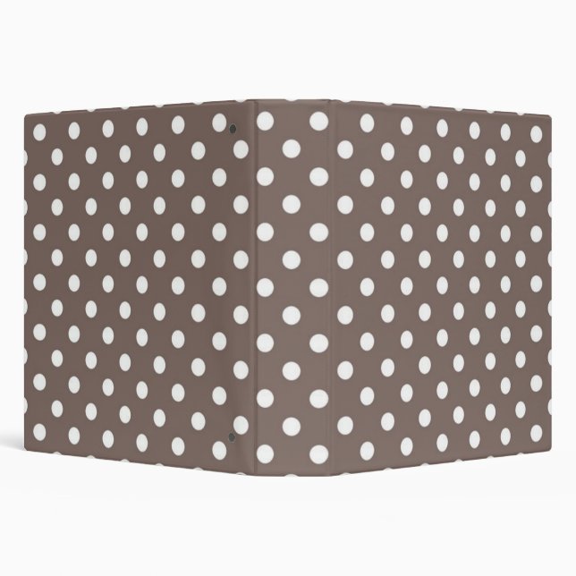 Polka dot pattern 3 ring binder (Background)