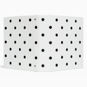 Polka dot pattern 3 ring binder