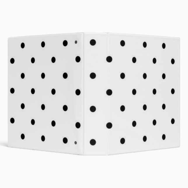 Polka dot pattern 3 ring binder (Background)