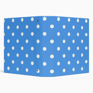 Polka dot pattern 3 ring binder