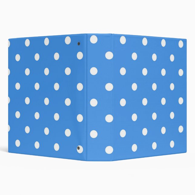 Polka dot pattern 3 ring binder (Background)