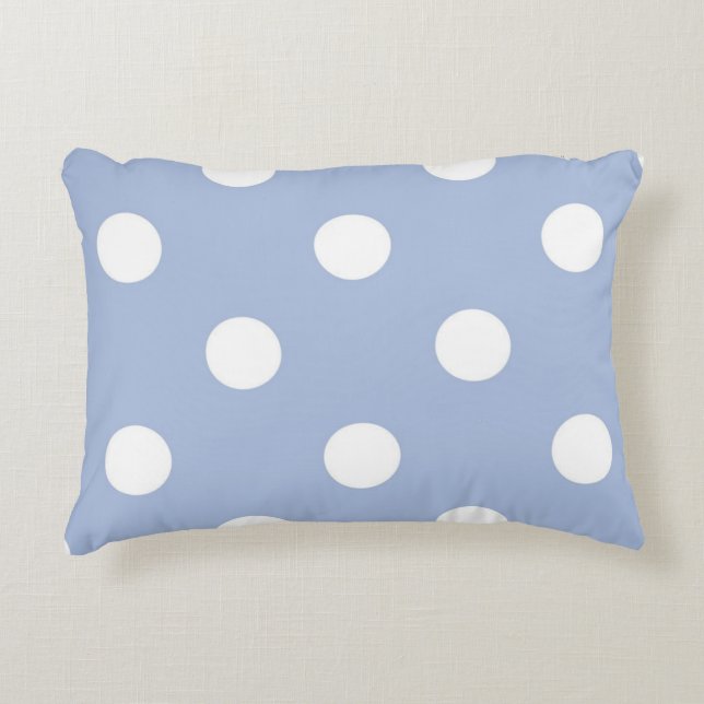 Polka dot pattern accent pillow (Front)