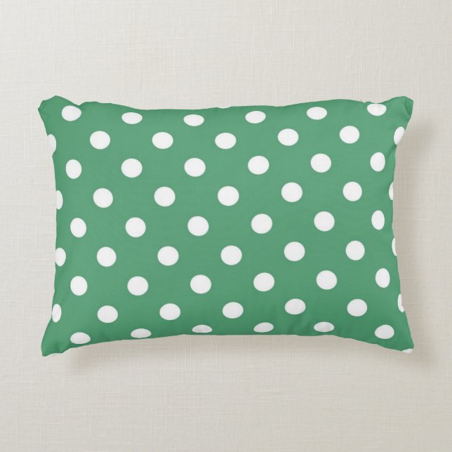 Polka dot pattern accent pillow (Front)
