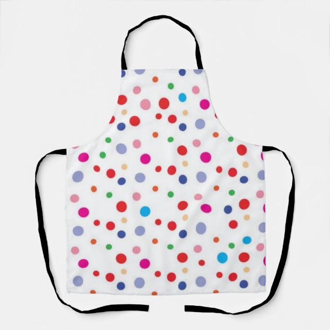 Polka dot pattern apron (Front)