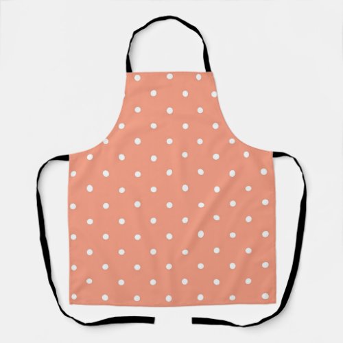 Polka dot pattern apron