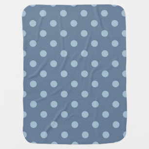 Polka dot pattern baby blanket